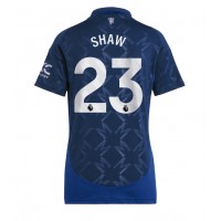 Manchester United Luke Shaw #23 Vonkajší Ženy futbalový dres 2024-25 Krátky Rukáv